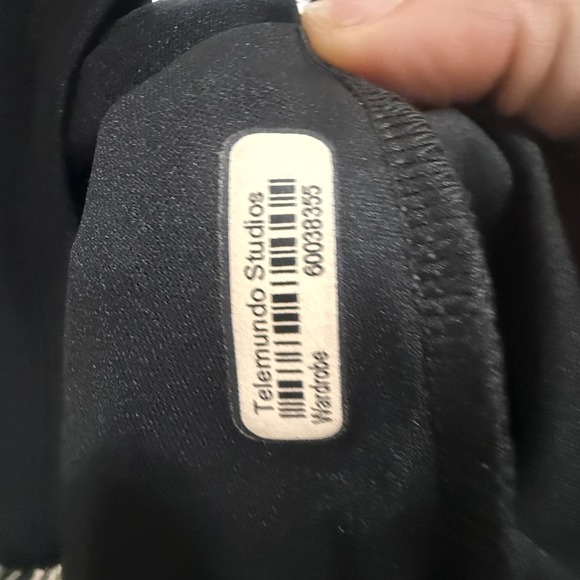 Telemundo Studios Wardrobe Geometric Tribal Print Mesh Bodycon Dress Sleeveless - Picture 16 of 16